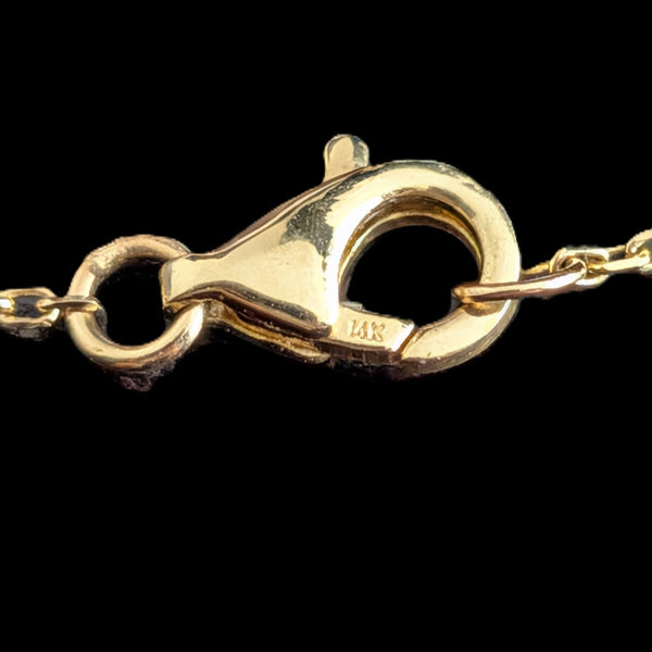 lobster clasp with 14k hallmark
