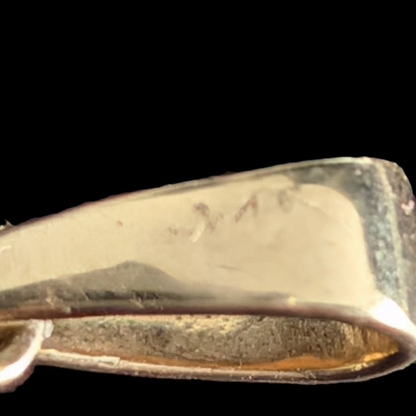 Vintage Large Angel Wing Diamonds 14k Yellow Gold Pendant Estate Jewelry Gift 2"