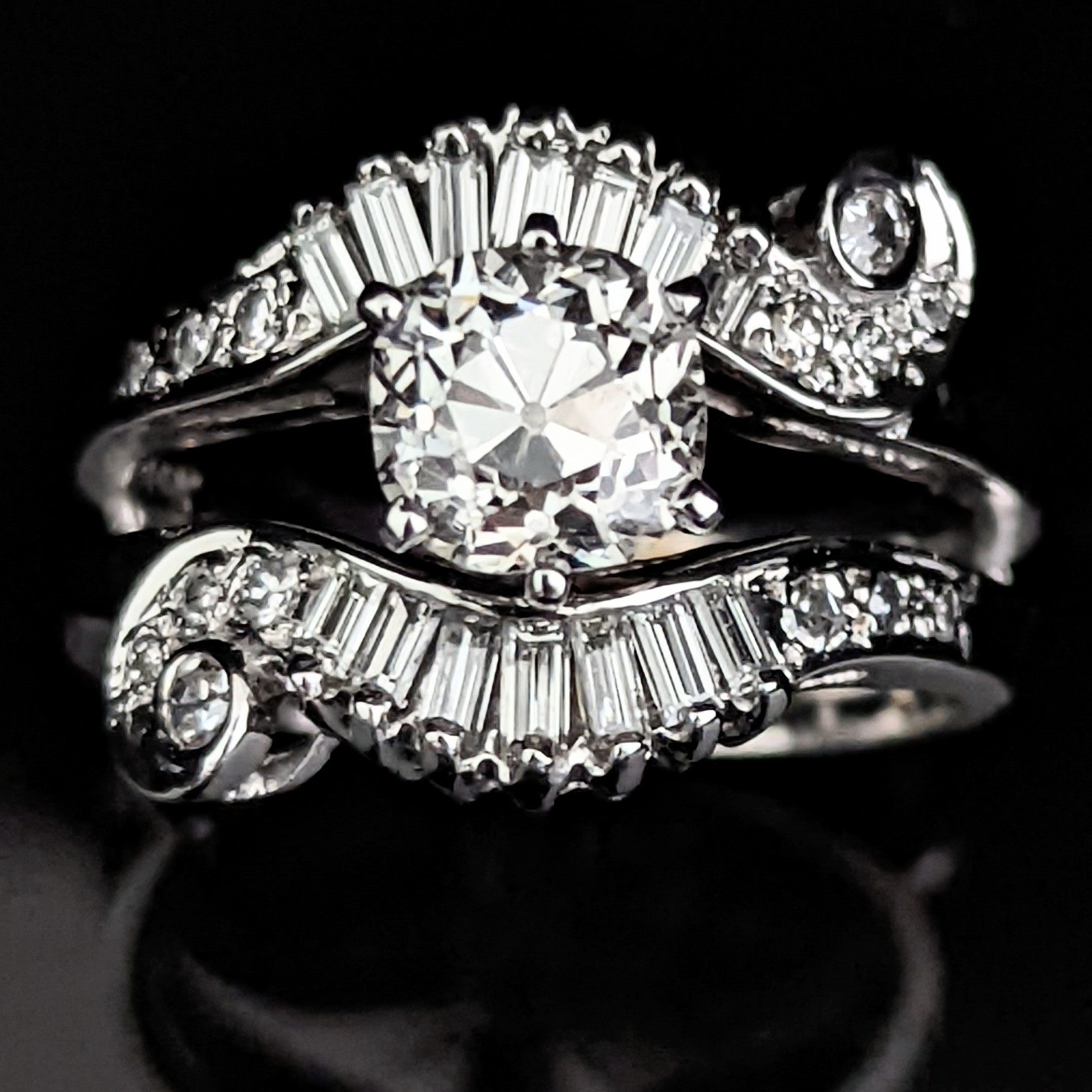 Antique diamond ring setting shop