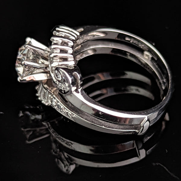 VINTAGE GIA GRADED OLD MINE CUT DIAMOND 14K GOLD RING