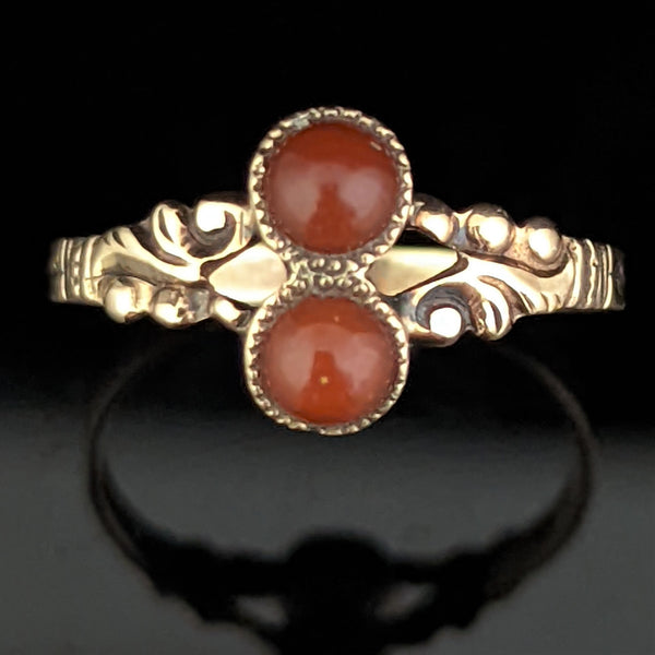 The Katherine - Victorian Toi at Moi Carnelian 10k Gold Ring