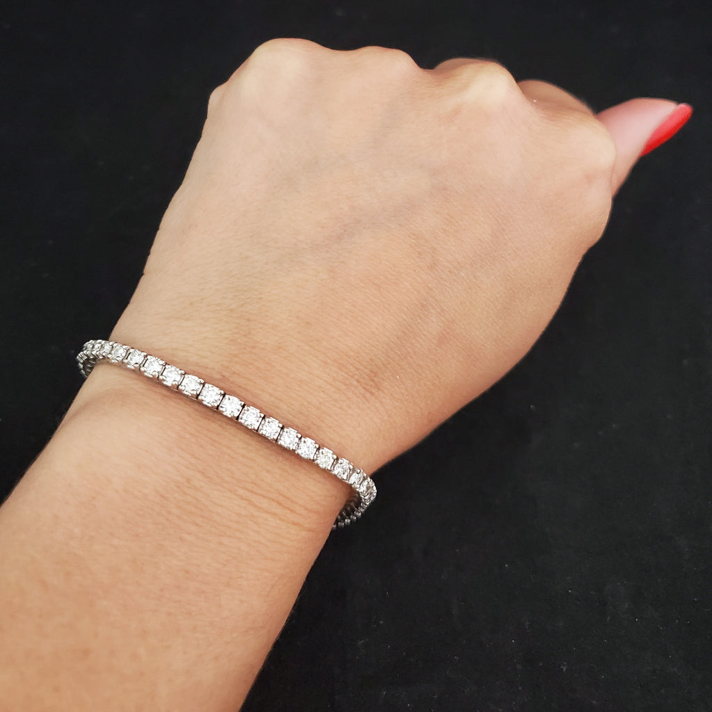 The Bruges Estate 4.5ct Diamond 14k Gold Tennis Bracelet