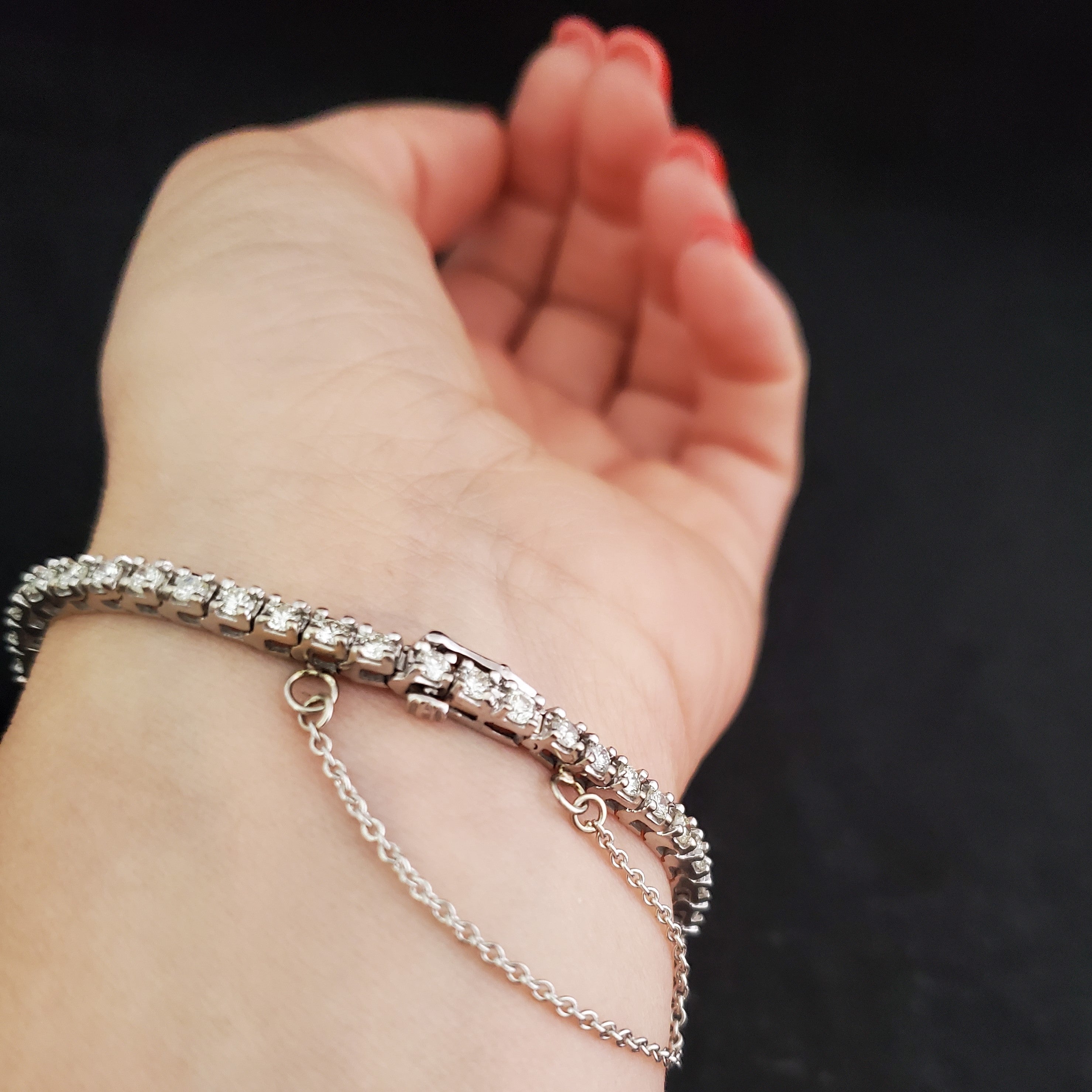 Estate diamond sales tennis bracelet
