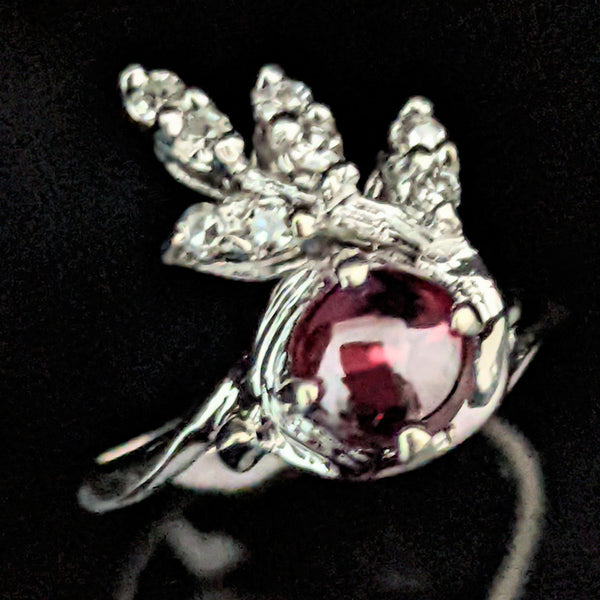 The Wickenburg - 1950s Garnet 14k Gold Statement Ring