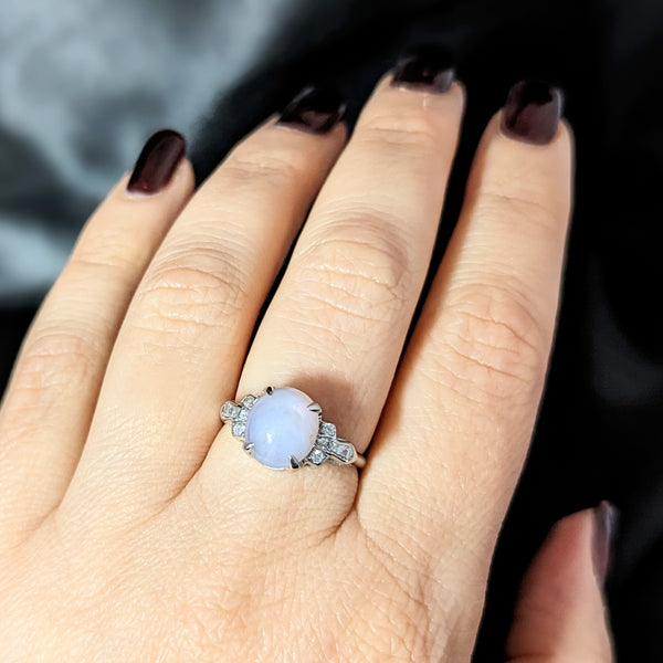 Vintage GIA 5 Carat Natural Star Pink Sapphire NO HEAT Diamond 14k Gold Ring