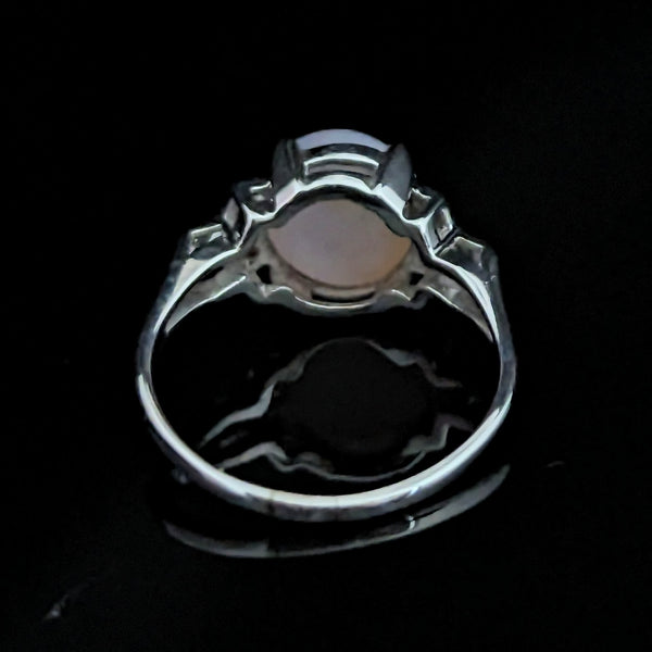 Vintage GIA 5 Carat Natural Star Pink Sapphire NO HEAT Diamond 14k Gold Ring