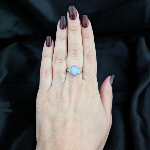 Vintage GIA 5 Carat Natural Star Pink Sapphire NO HEAT Diamond 14k Gold Ring