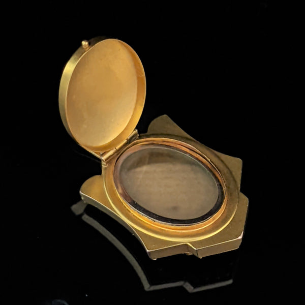 The Nampa - Victorian Gold Seed Pearl Etruscan Revival Locket